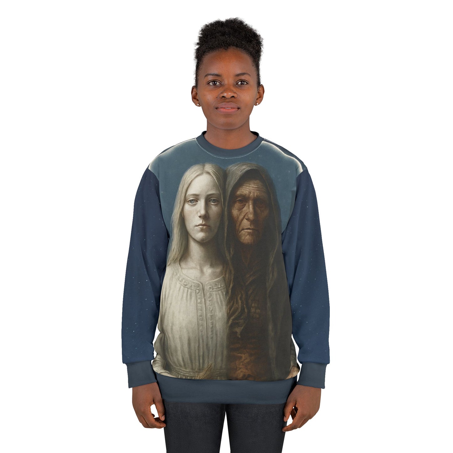 Frau Perchta Folklore Sweatshirt — Germanic Domestic Goddess Myth Tee