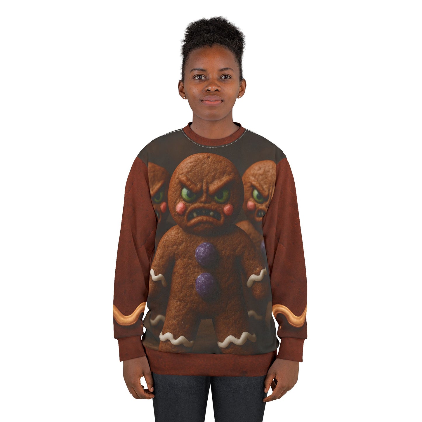 Demented Gingerbread Men Sweatshirt — Clumpy Lumpy & Dumpy Holiday Crewneck