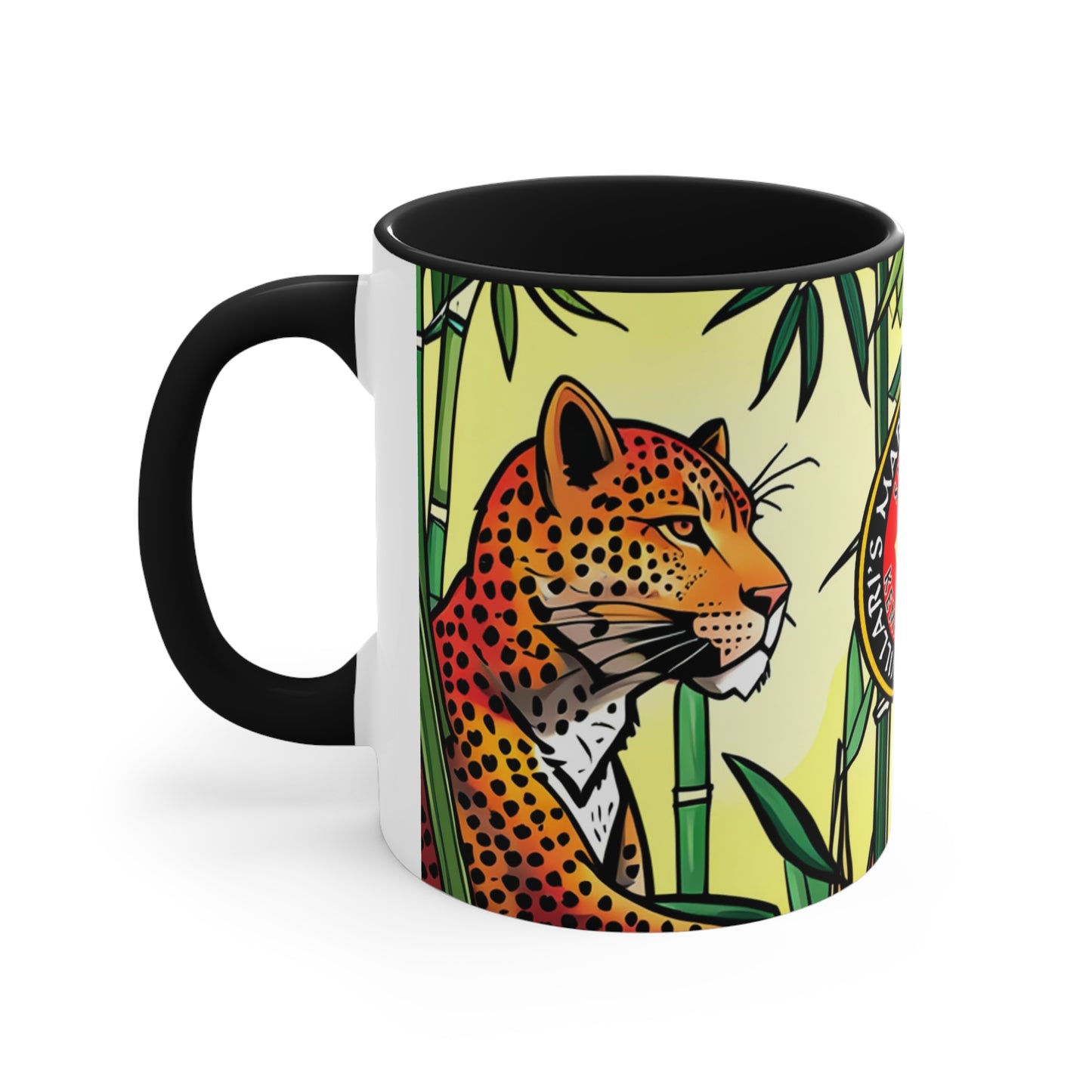 Leopard in Bamboo Forest Accent Coffee Mug, 11oz