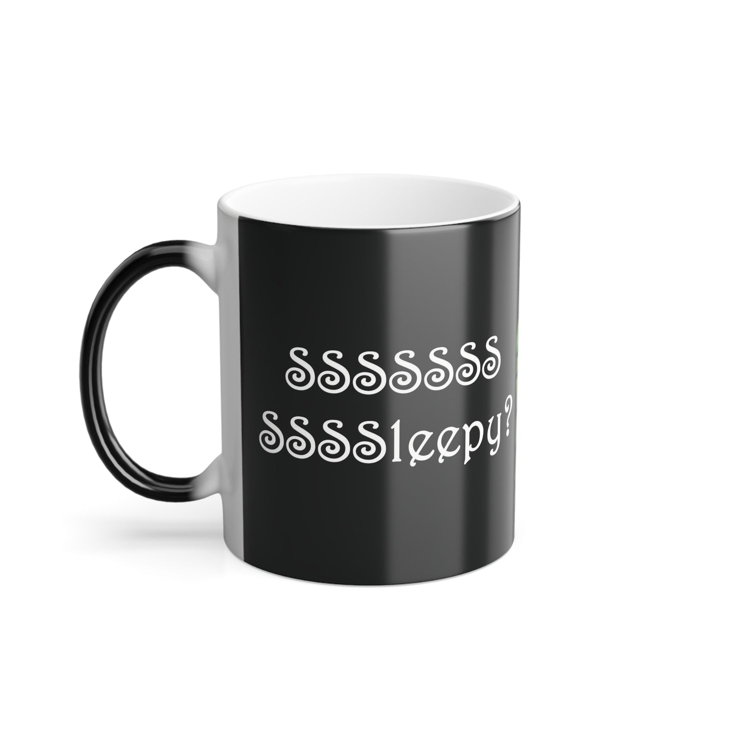 Peek-a-BOO! Snake (Right Handed) Color Changing Mug