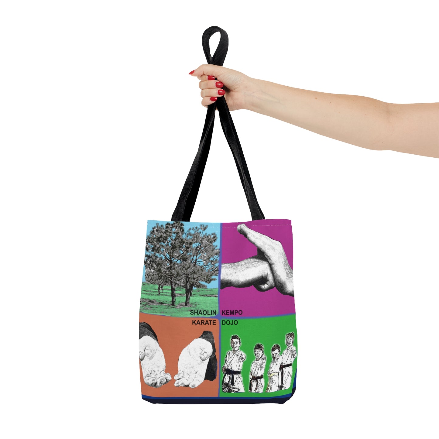 Color Block Tote Bag