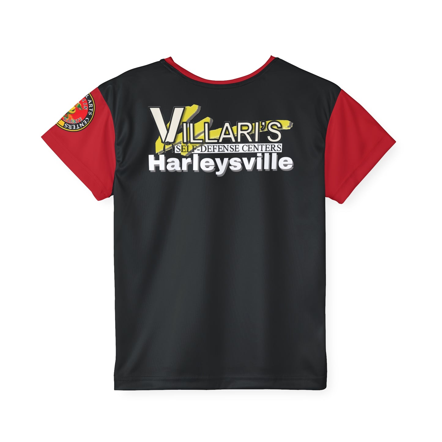Youth: Red Sleeved Colored Shi Sa Villari's Harleysville GI Top