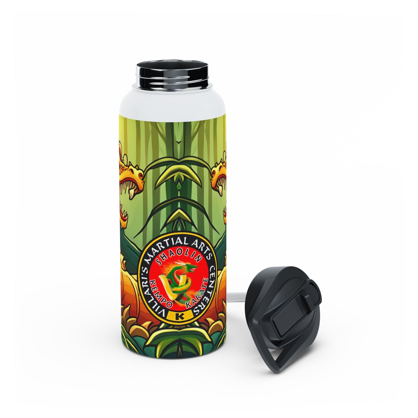 Dragon Stainless Steel Water Bottle, Standard Lid