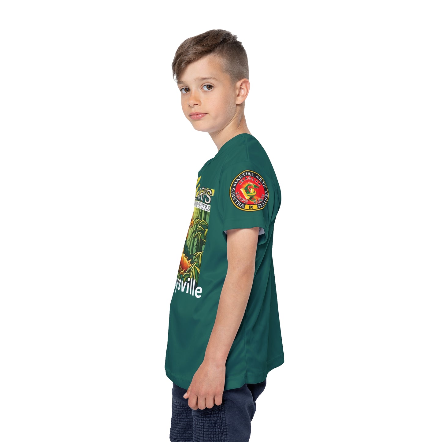 Youth: Teal Dragon in Bamboo Forest