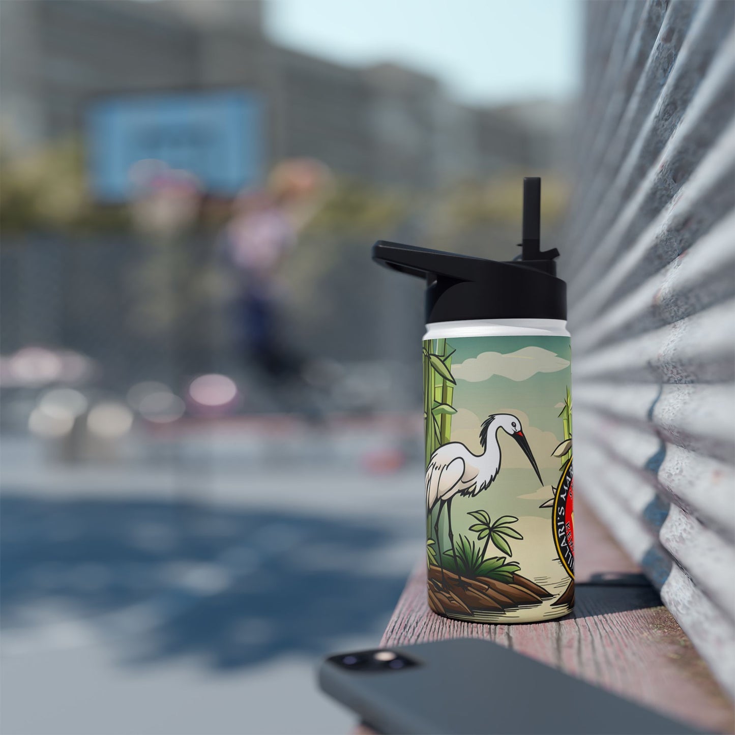 Crane Stainless Steel Water Bottle, Standard Lid