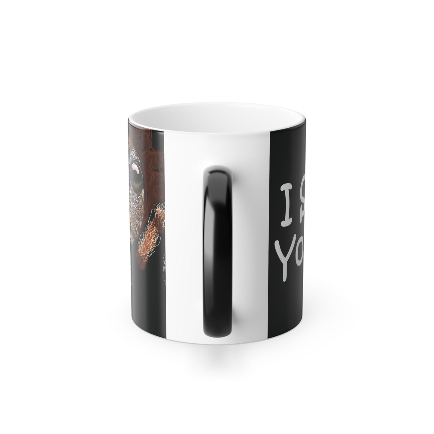 Peek-a-BOO! Spider (Right Handed) Color Changing Mug