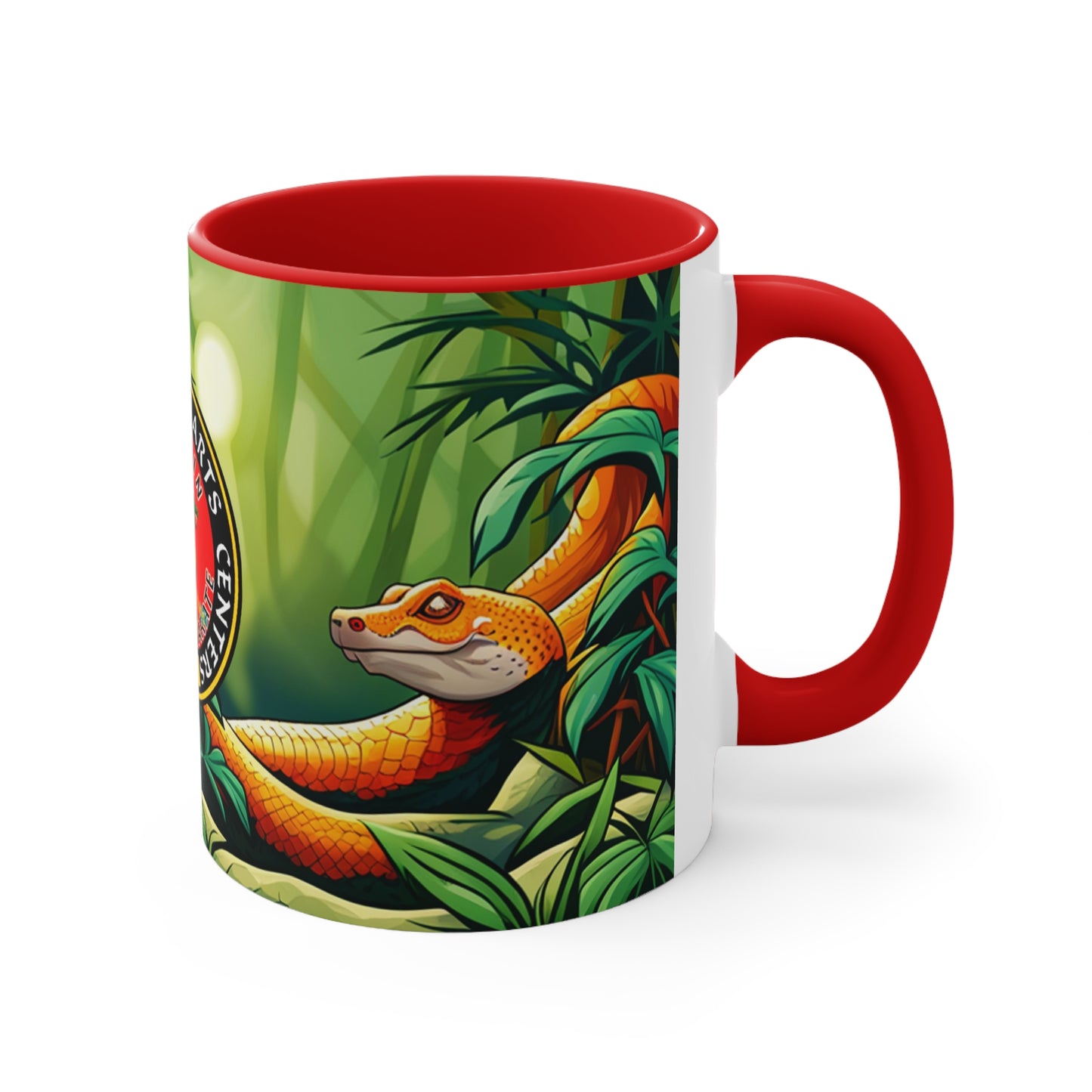 Snake in Bamboo Forest Accent Coffee Mug, 11oz