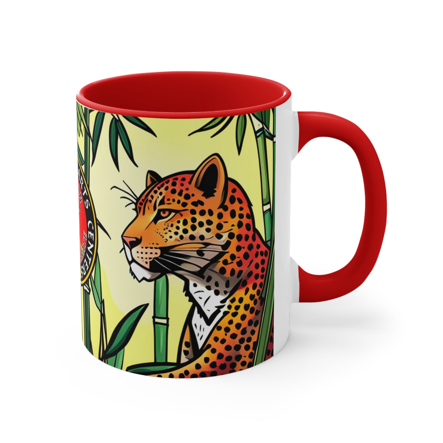 Leopard in Bamboo Forest Accent Coffee Mug, 11oz