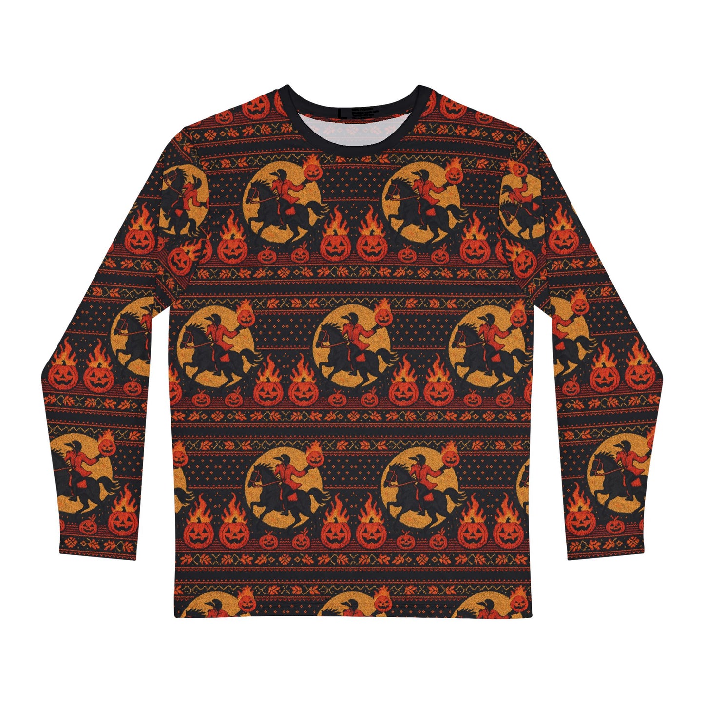 Headless Horseman sleeved ugly sweater style