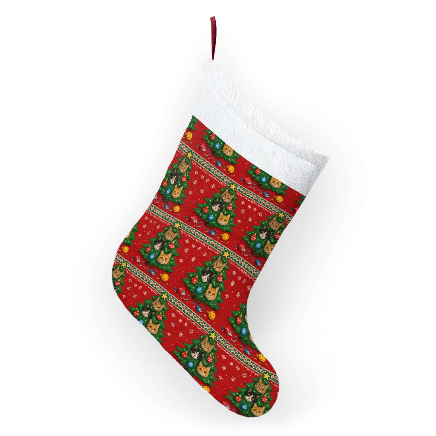 Meowy Christmas Untraditional Christmas Stocking