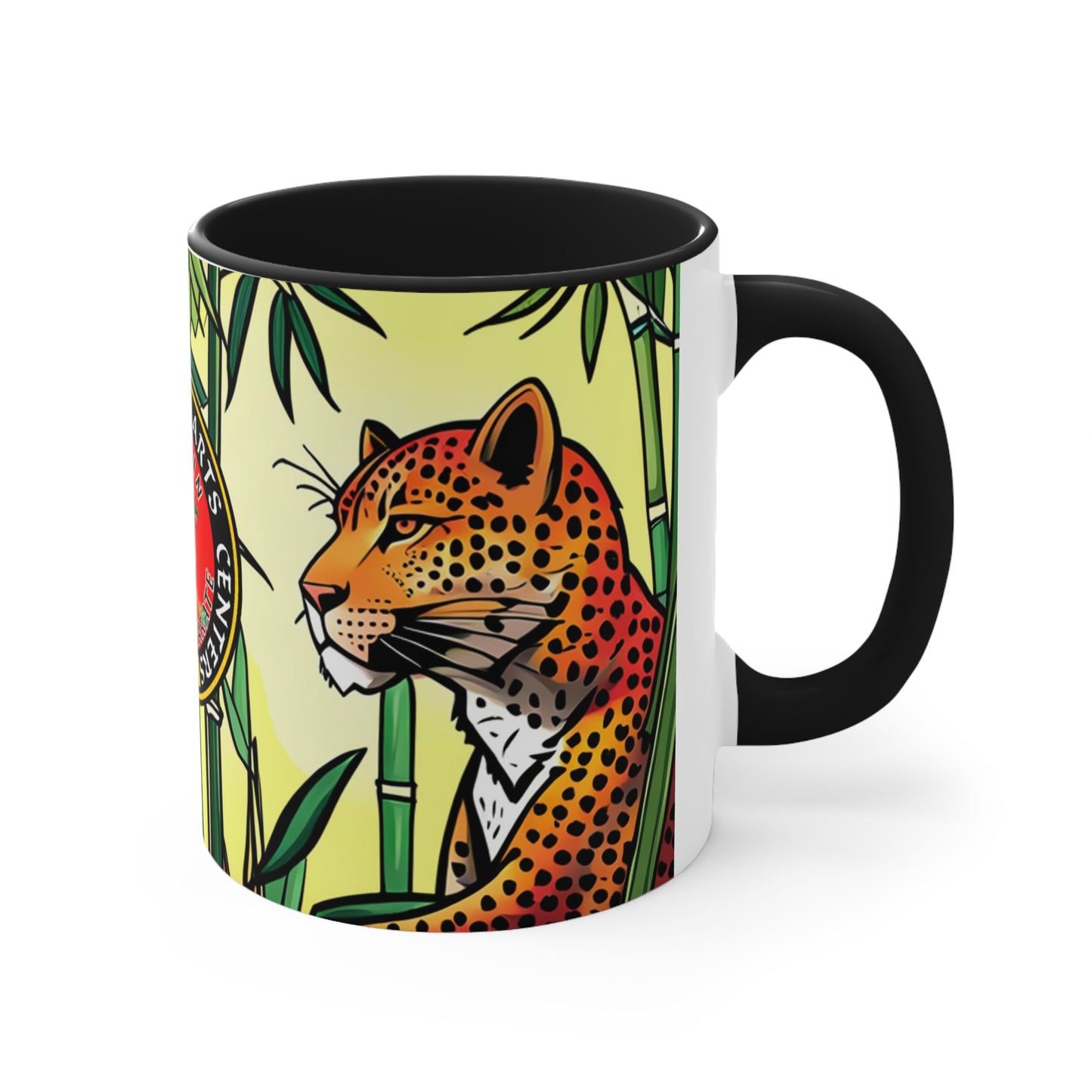 Leopard in Bamboo Forest Accent Coffee Mug, 11oz
