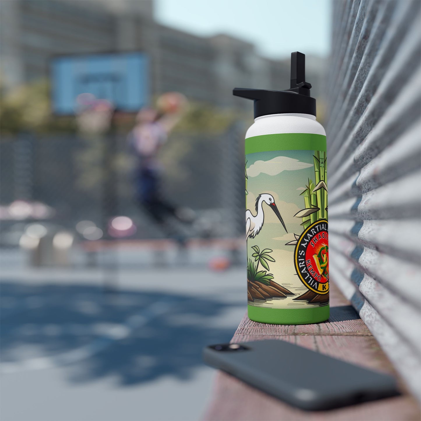 Crane Stainless Steel Water Bottle, Standard Lid