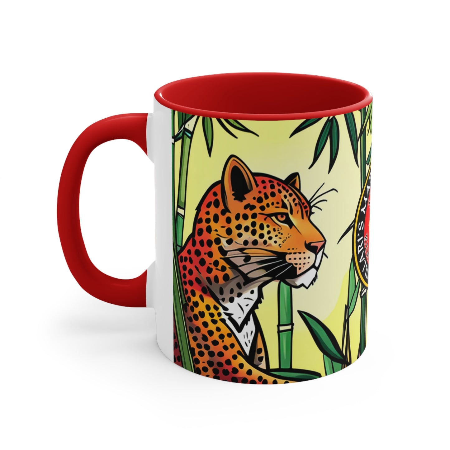 Leopard in Bamboo Forest Accent Coffee Mug, 11oz