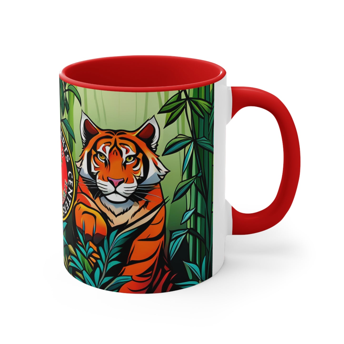 Tiger in Bamboo Forest Accent Coffee Mug, 11oz