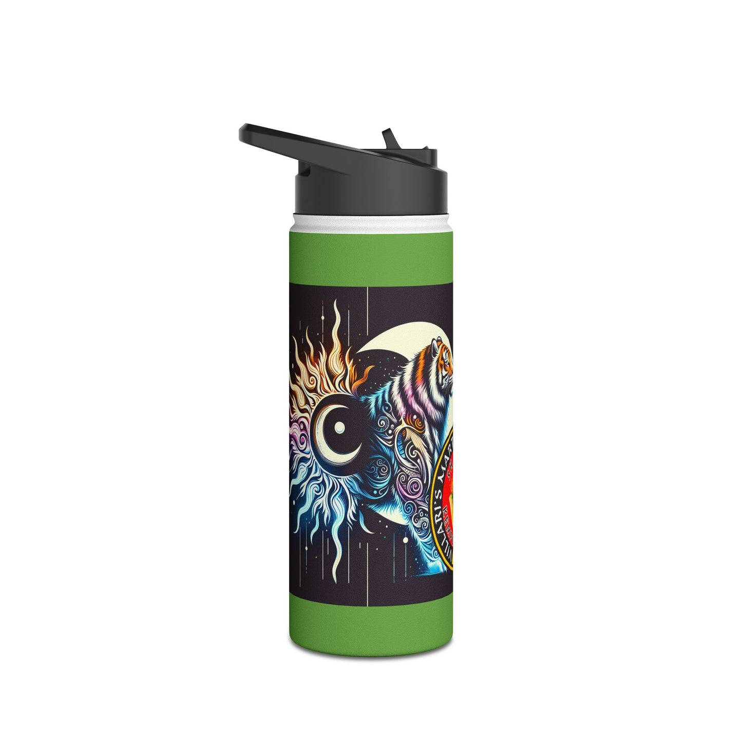Celestial Tiger Stainless Steel Water Bottle, Standard Lid
