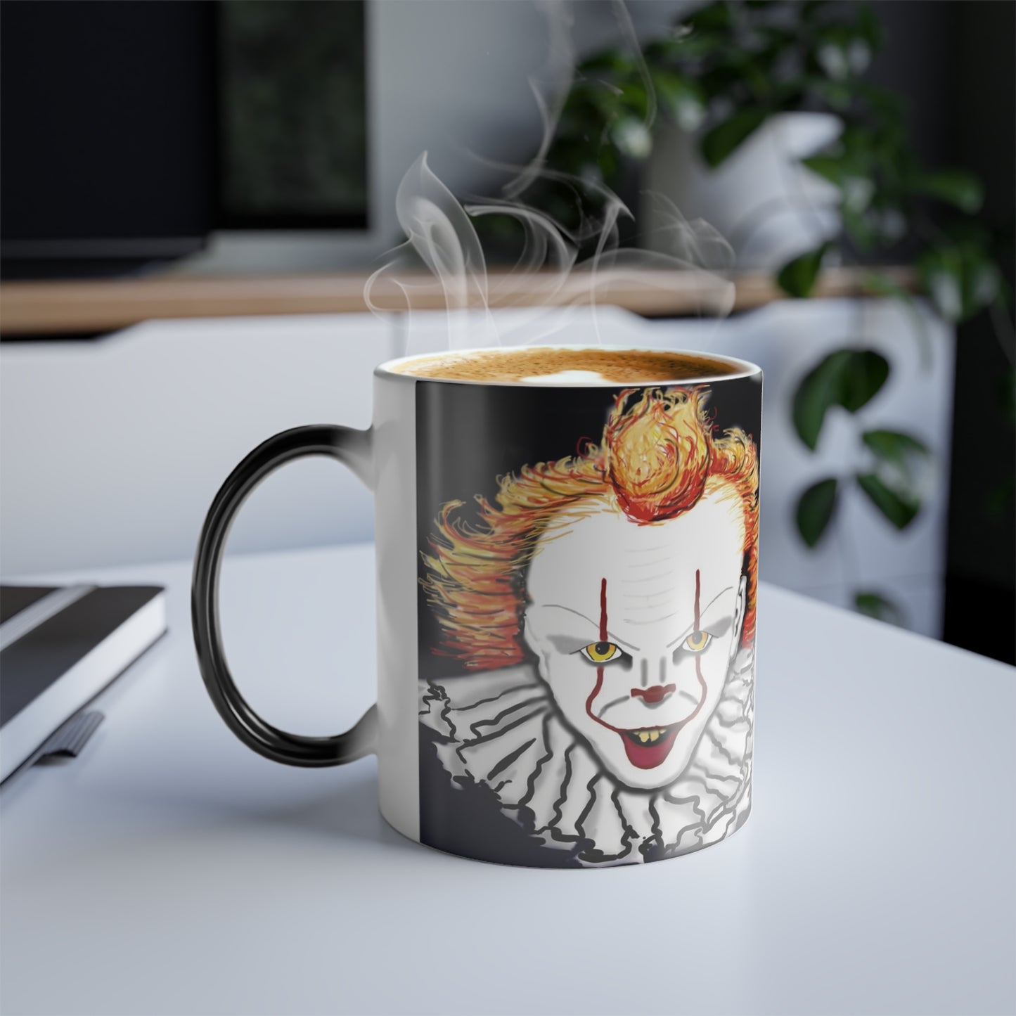 Peek-a-BOO! Clown (Left Handed) Color Changing Mug