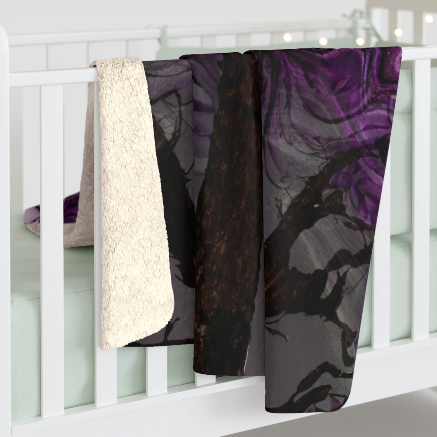 Nevermore Fall Sherpa Fleece Blanket