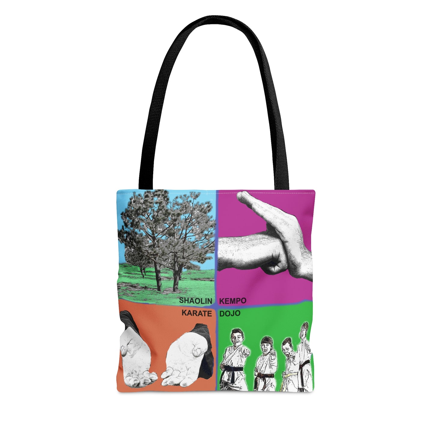 Color Block Tote Bag