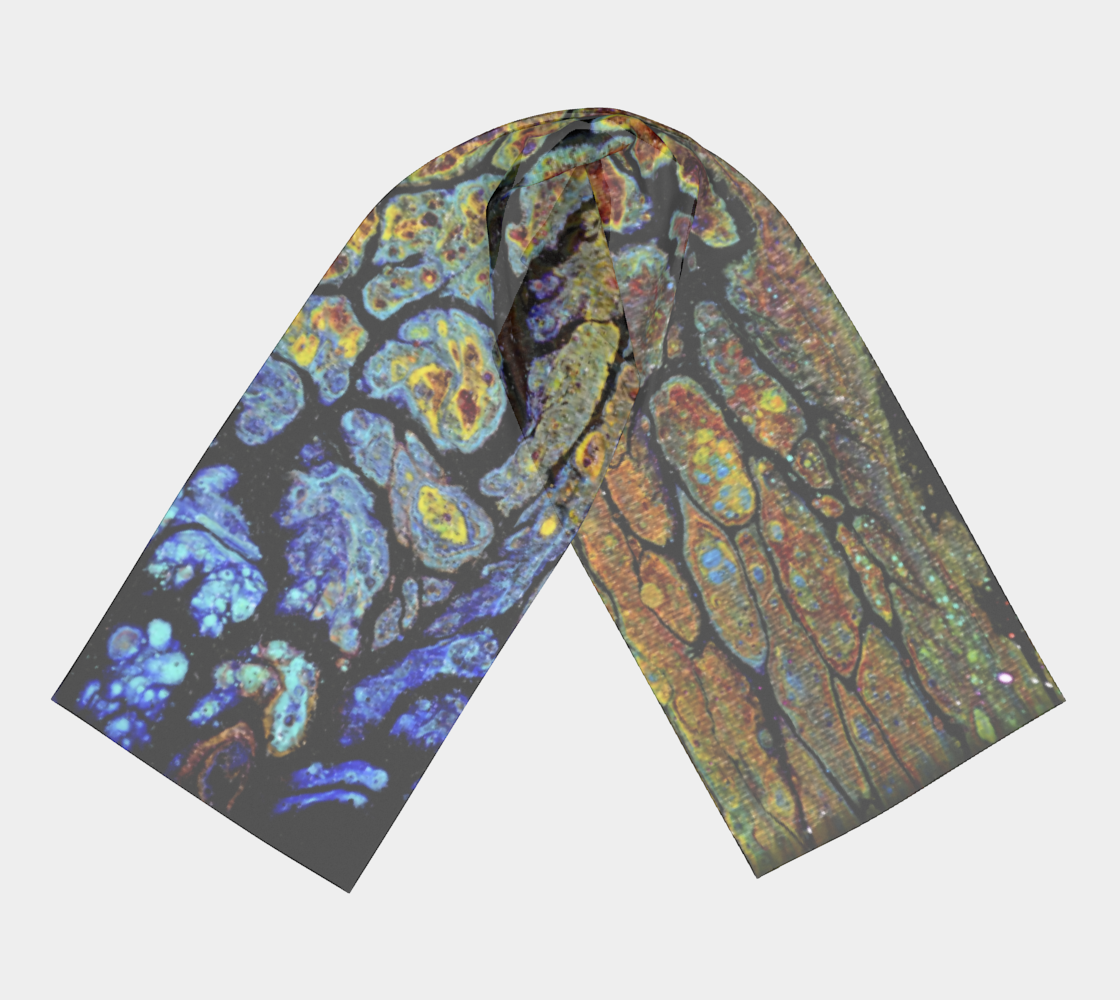 Metallic Swipe Long Scarf