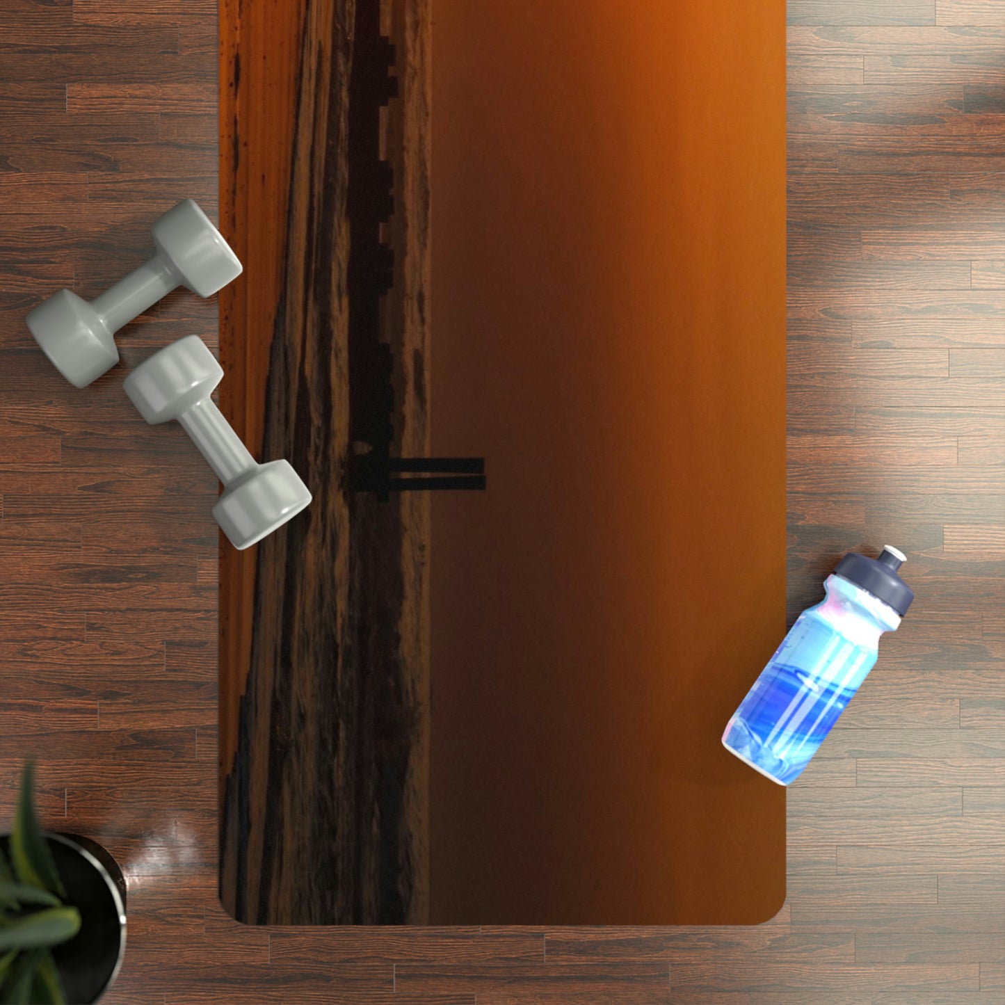 Beach Sunrise Rubber Yoga Mat