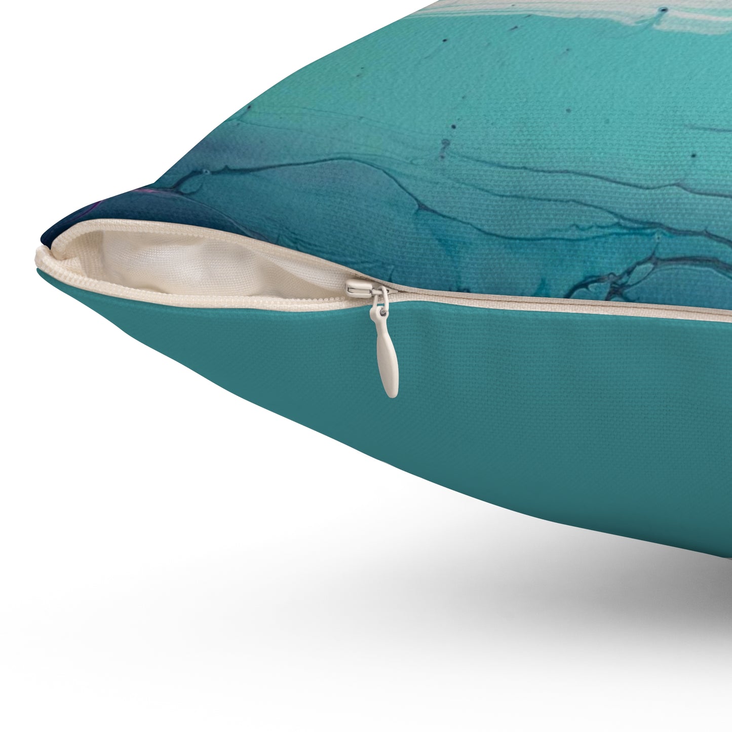 Ice Clouds Spun Polyester Square Pillow