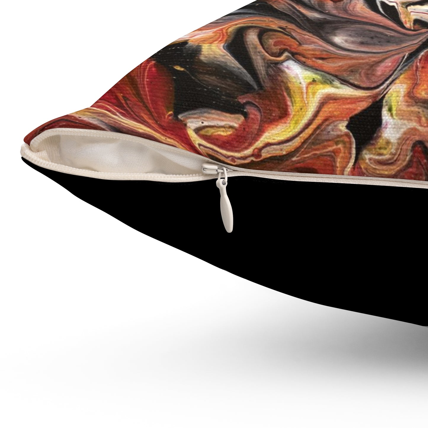 Rustic Swirl Spun Polyester Square Pillow