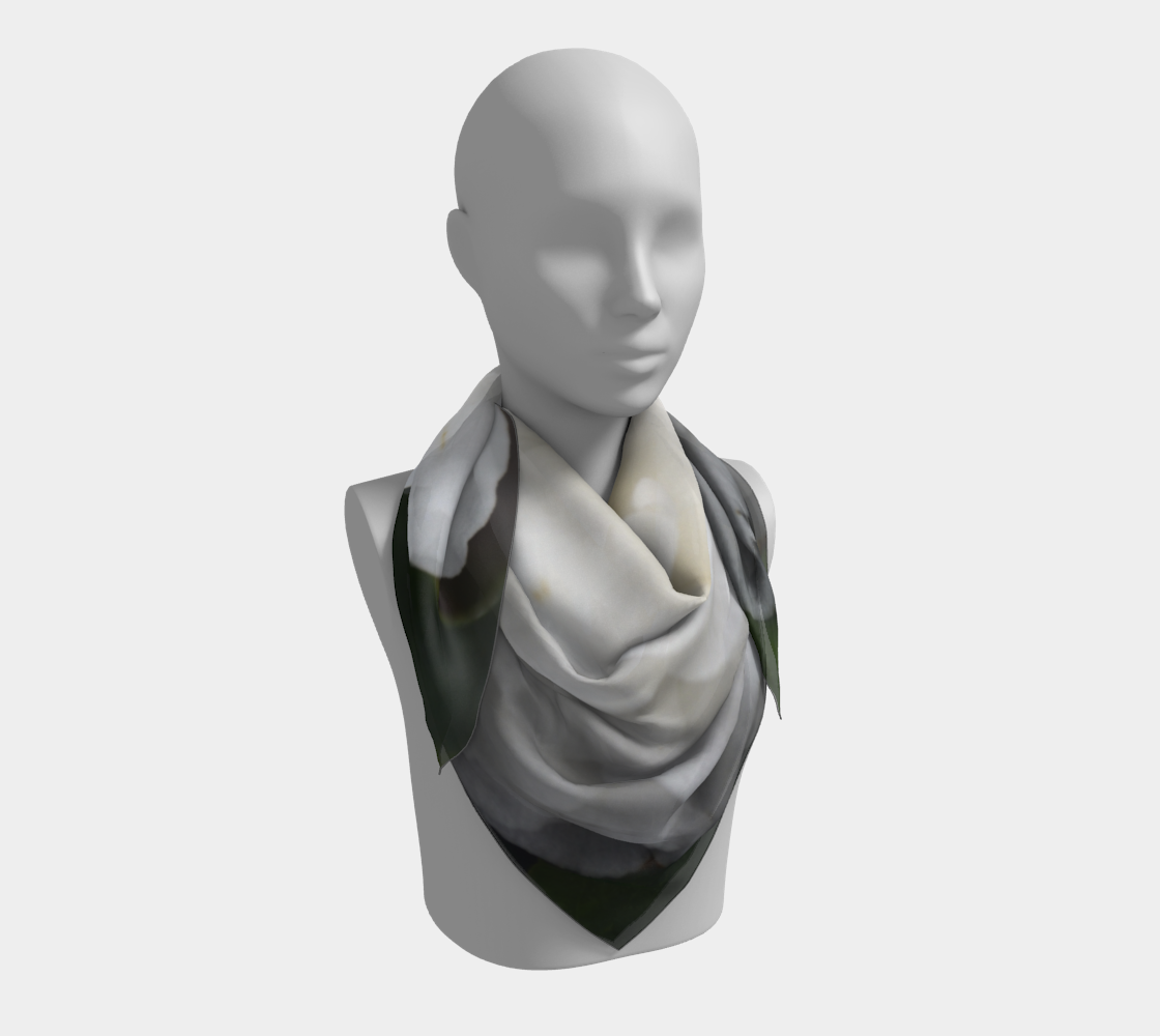White Reflection Square Scarf