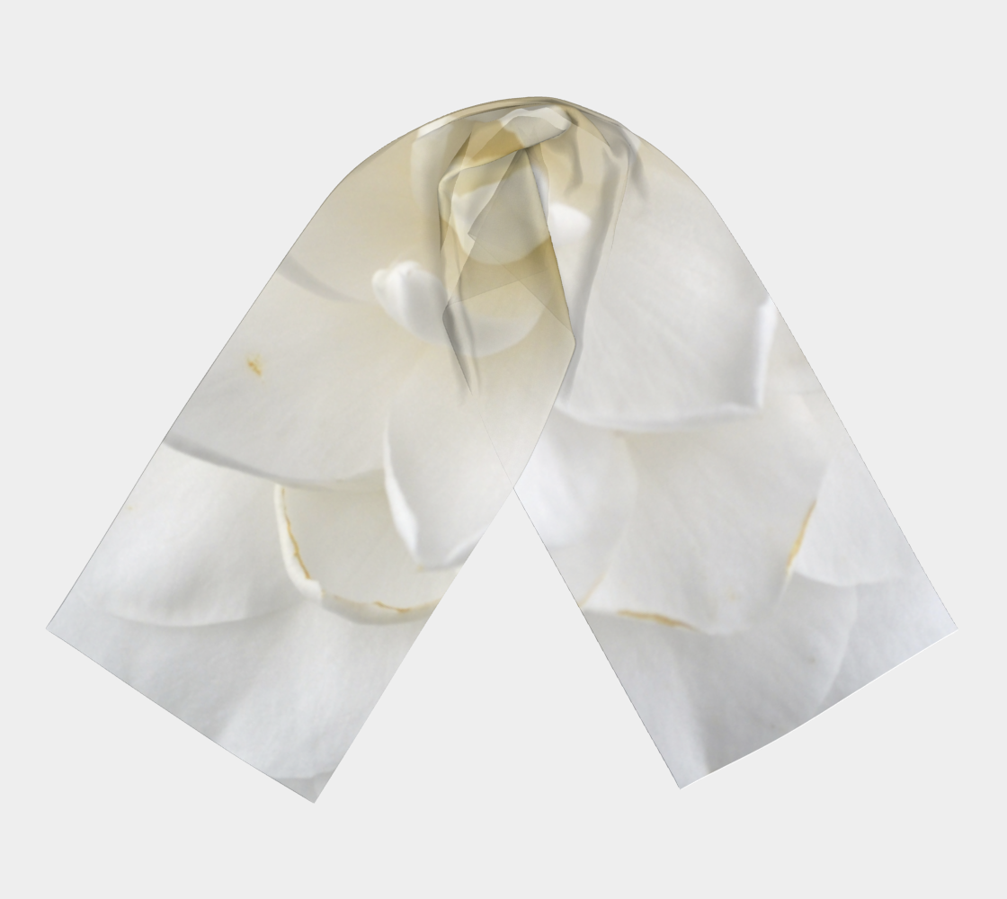 White Reflection Long Scarf