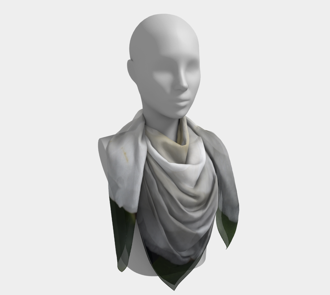 White Reflection Square Scarf
