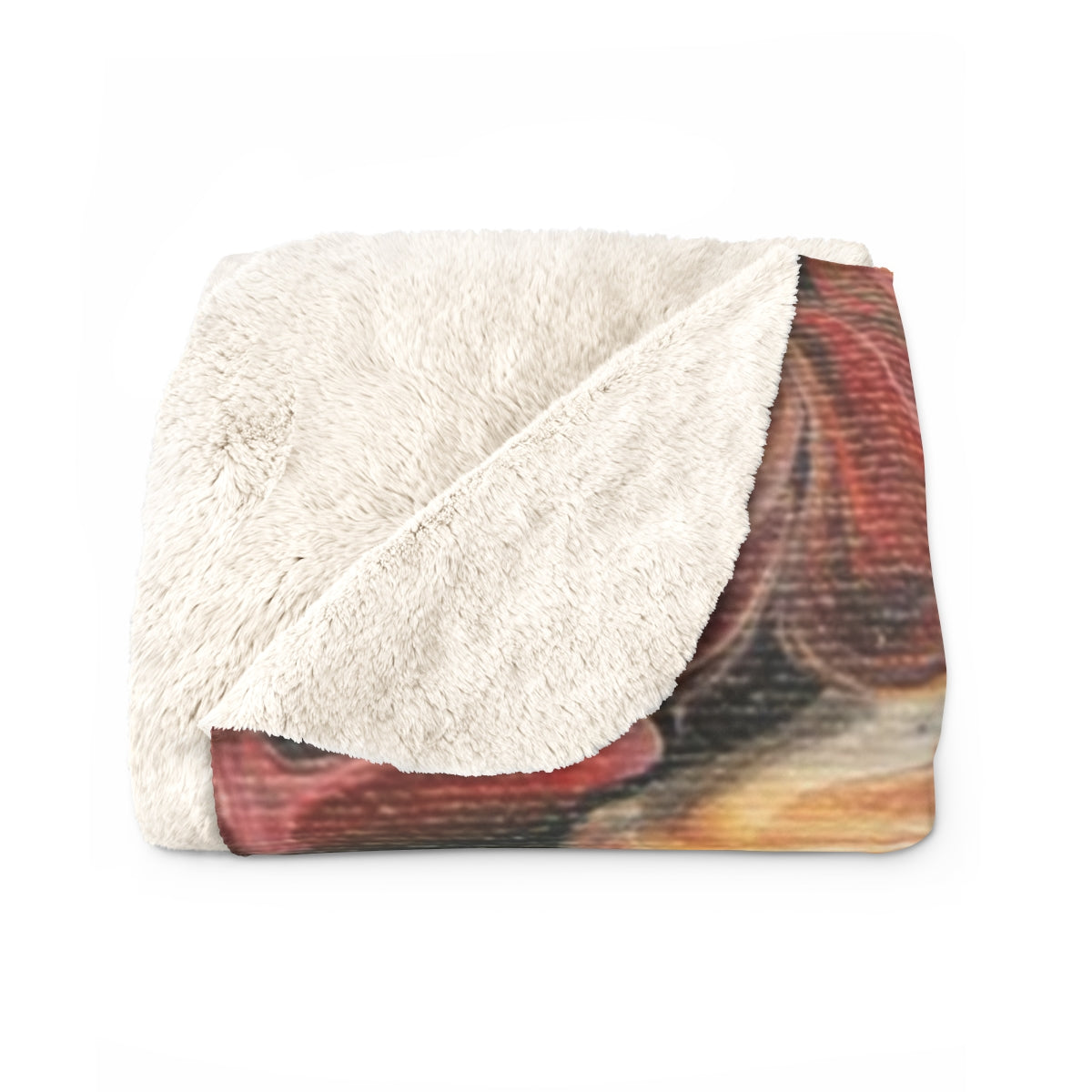 Rustic Swirls Sherpa Fleece Blanket