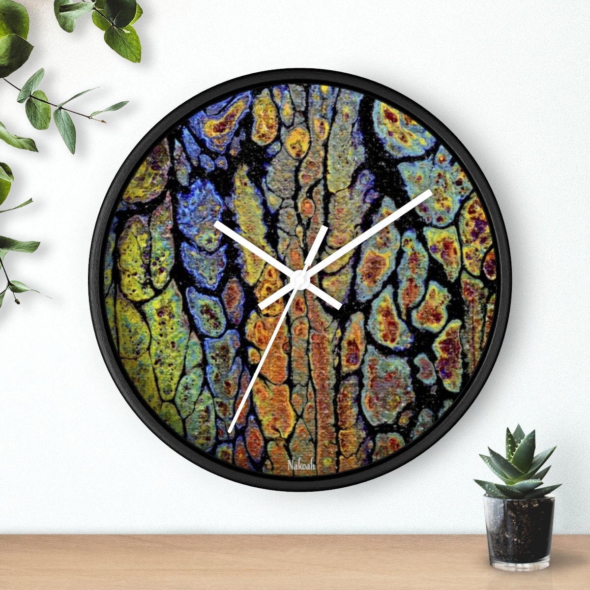 Metallic Swipe Wall clock