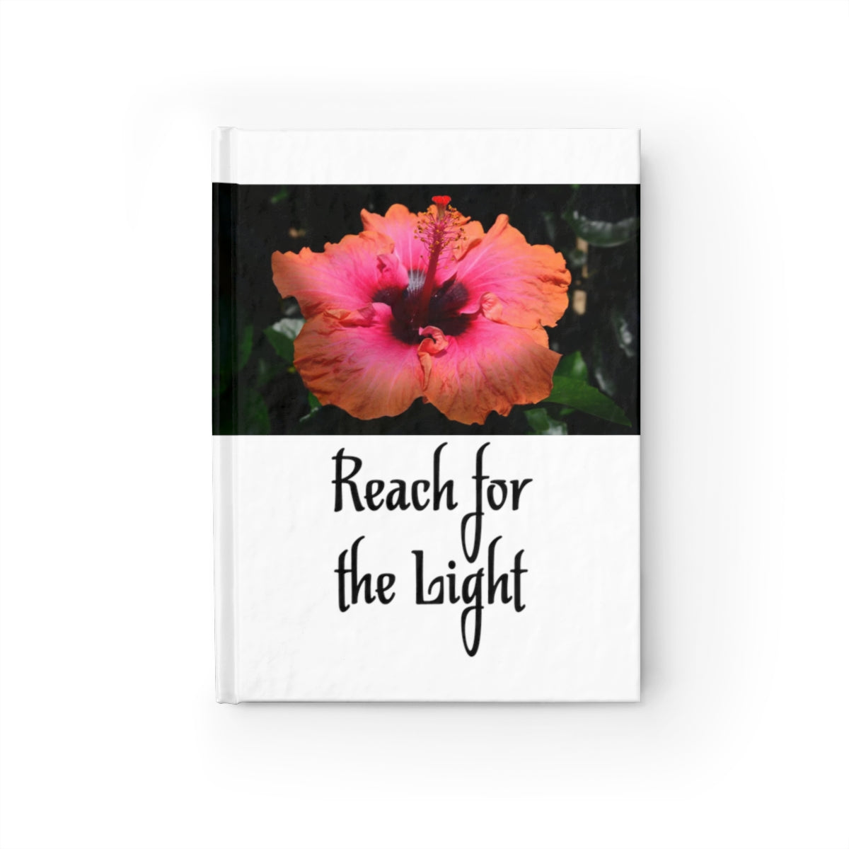 Hibiscus Reaching Journal - Ruled Line
