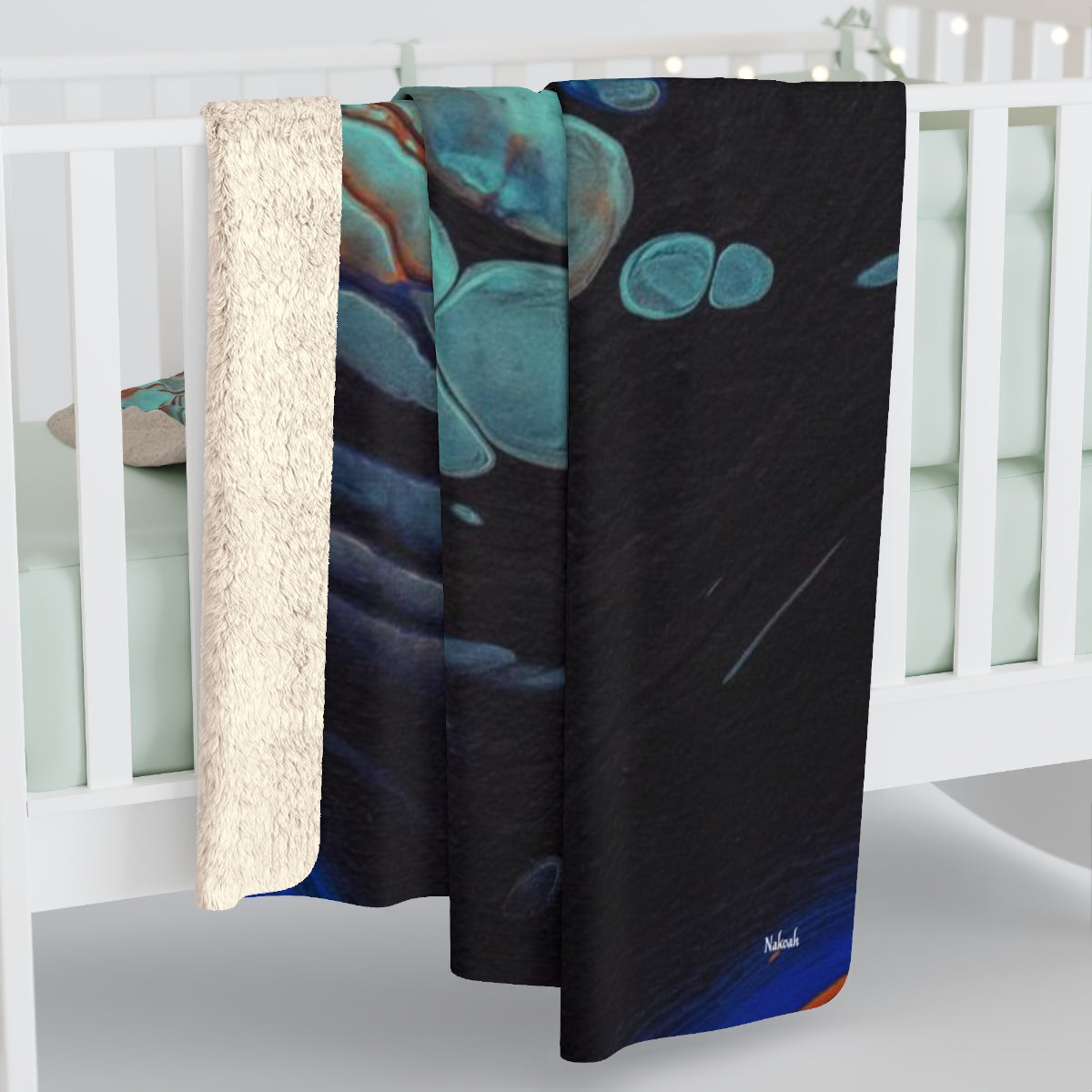 Blue Clouds Sherpa Fleece Blanket