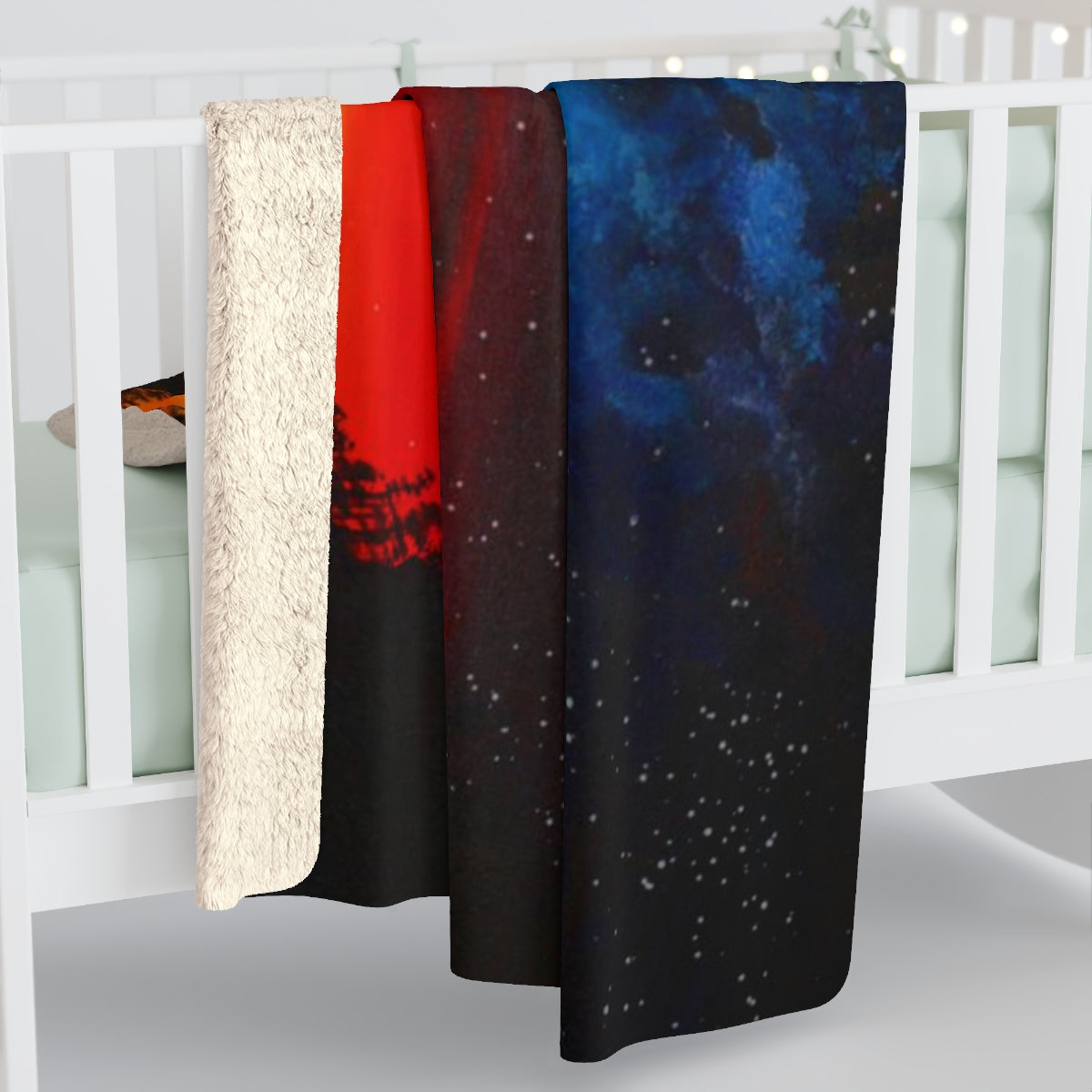 Galaxy Sunset Sherpa Fleece Blanket