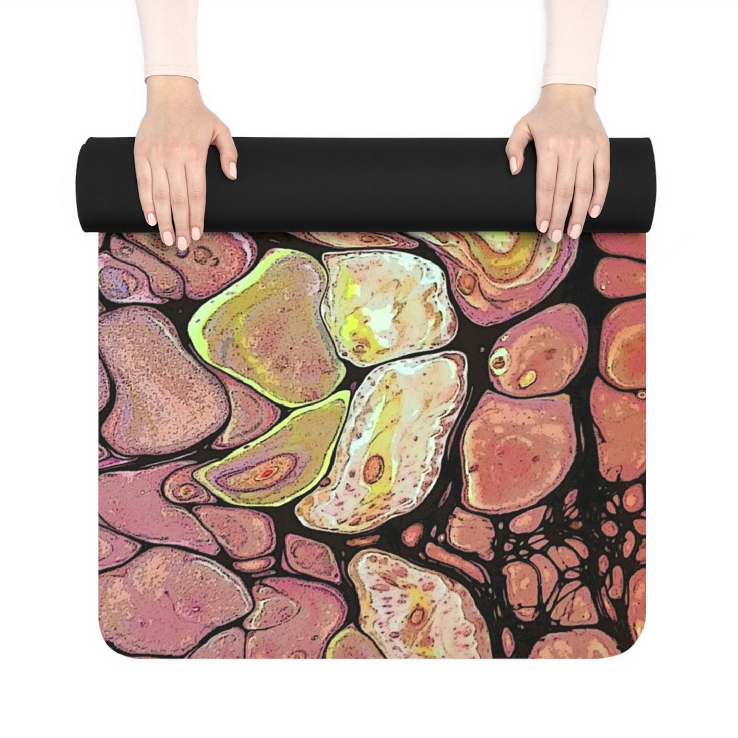 Lava Lamp Rubber Yoga Mat
