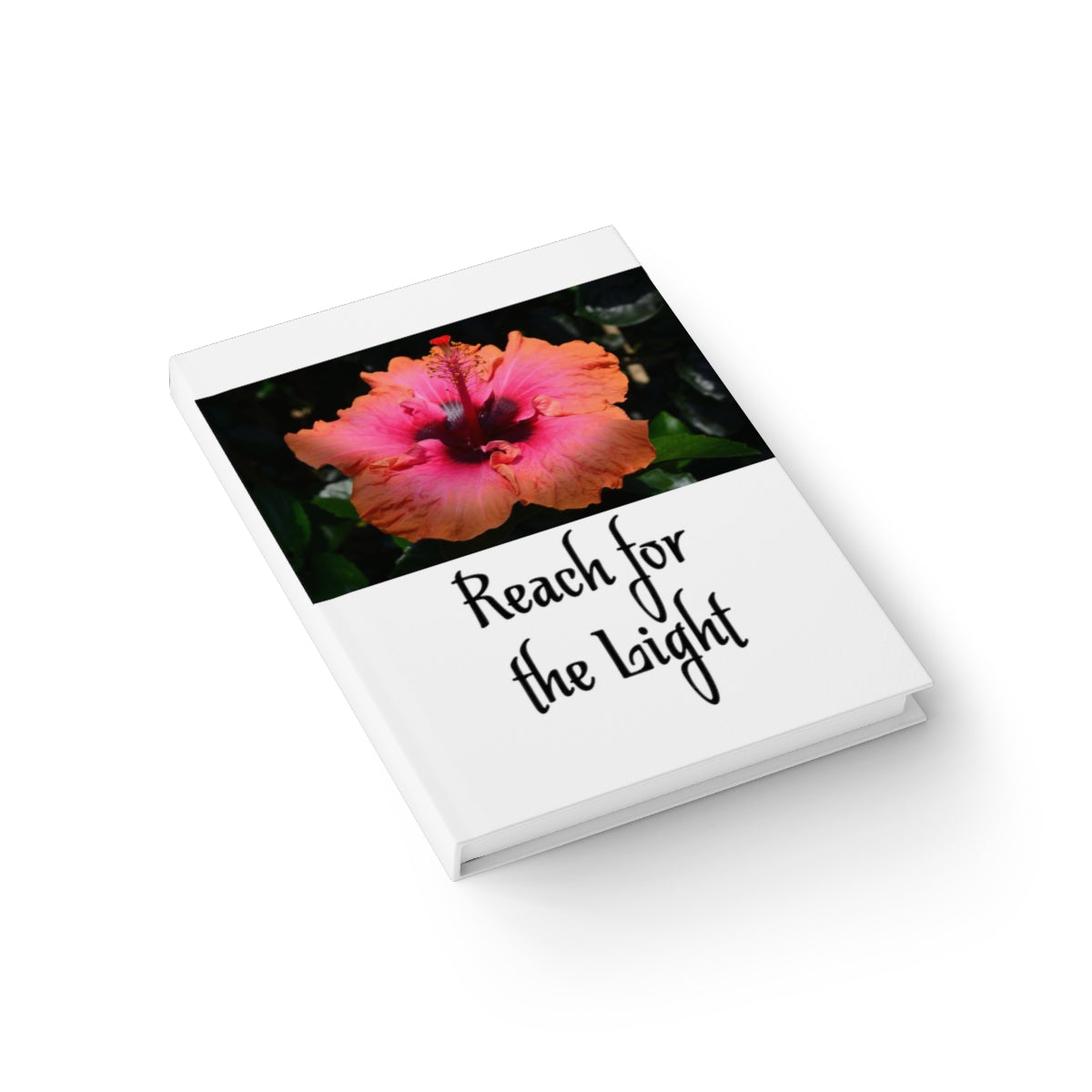 Hibiscus Reaching Journal - Ruled Line