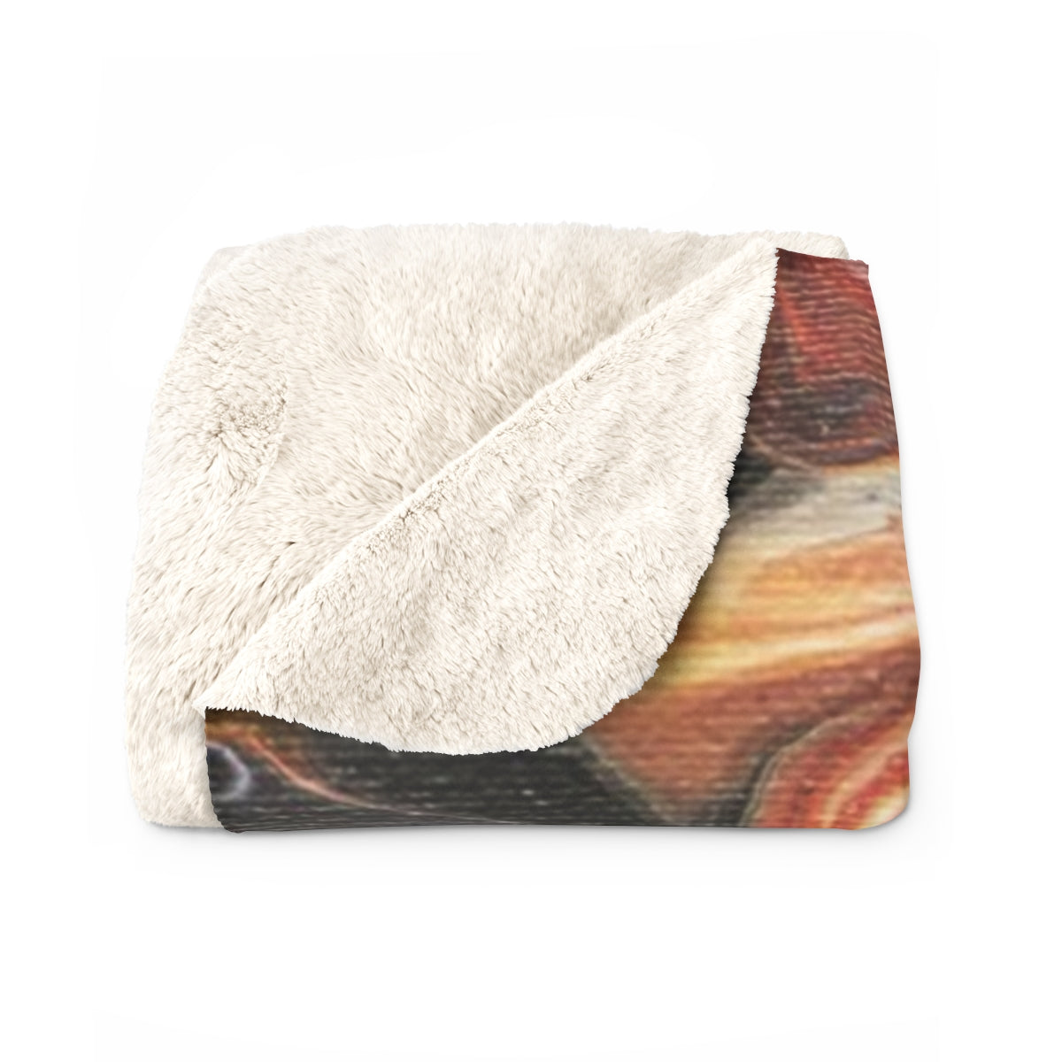 Rustic Swirls Sherpa Fleece Blanket