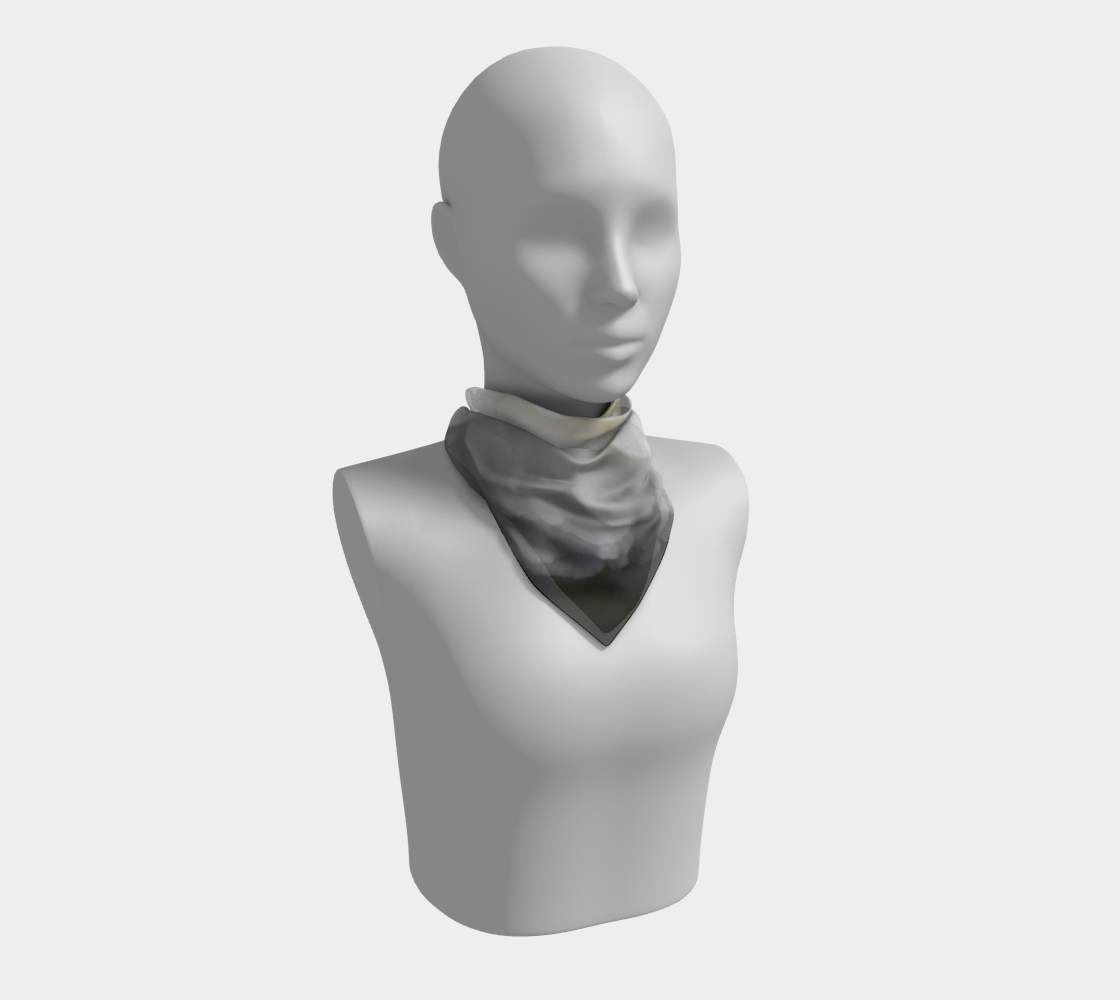 White Reflection Square Scarf