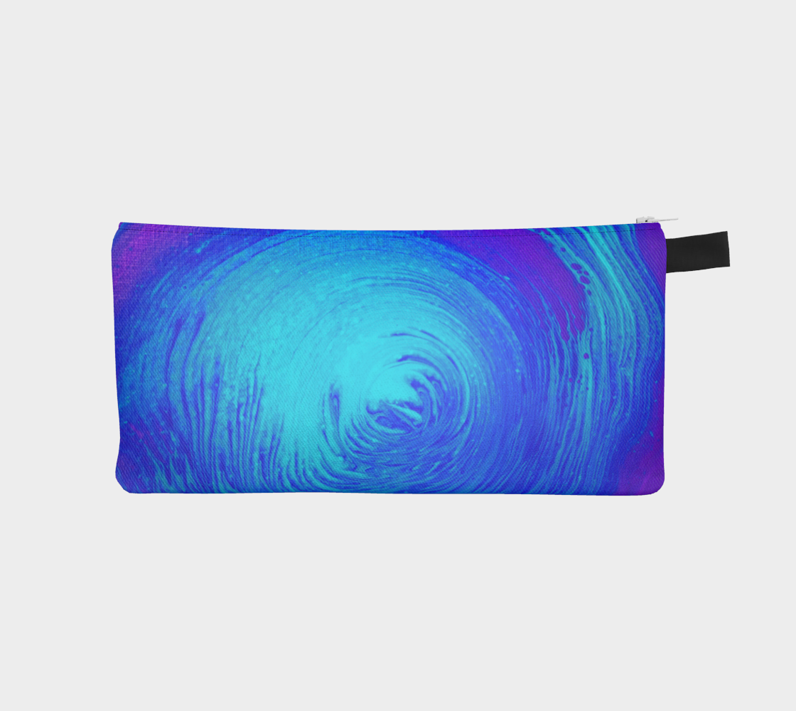 Blue Swirl Pencil Case