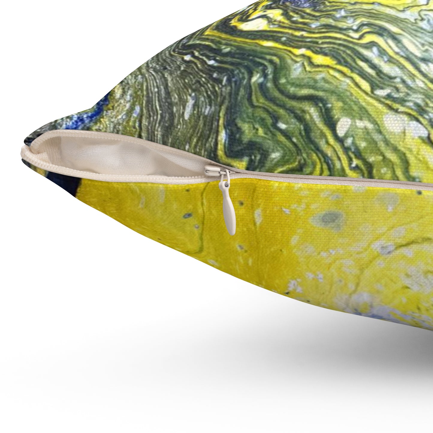 Fire Fly Moon Spun Polyester Square Pillow