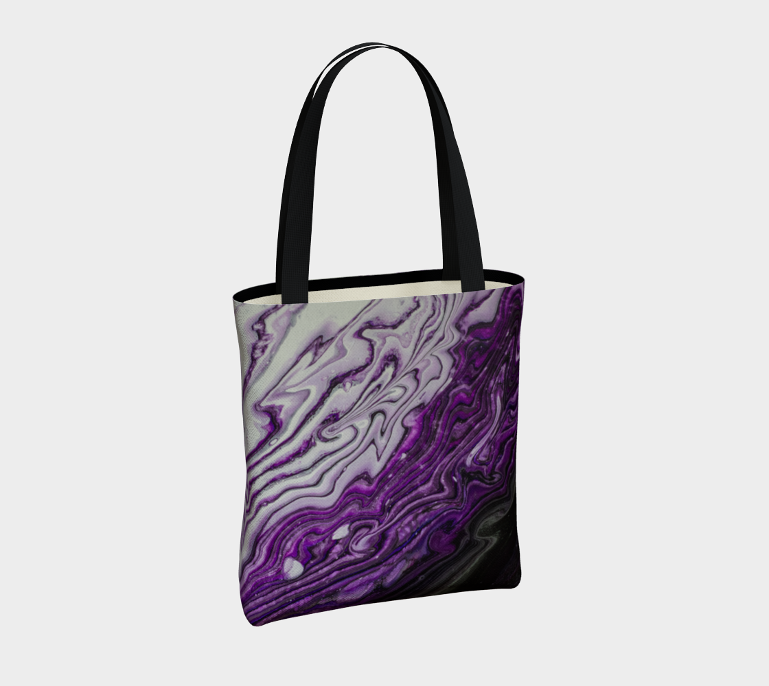 Purple Daz Flat Bottom Tote