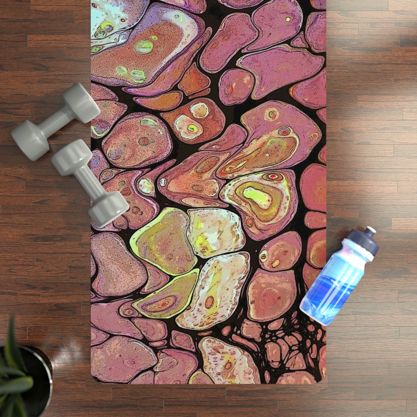 Lava Lamp Rubber Yoga Mat