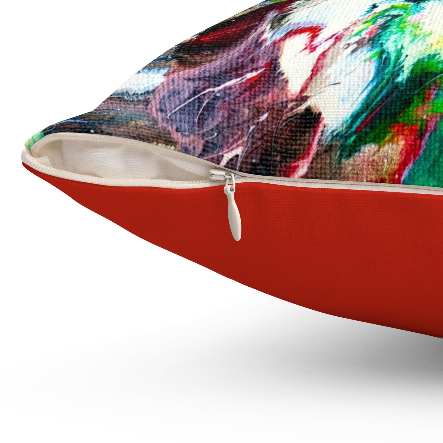 Autumn Leaves Spun Polyester Square Pillow