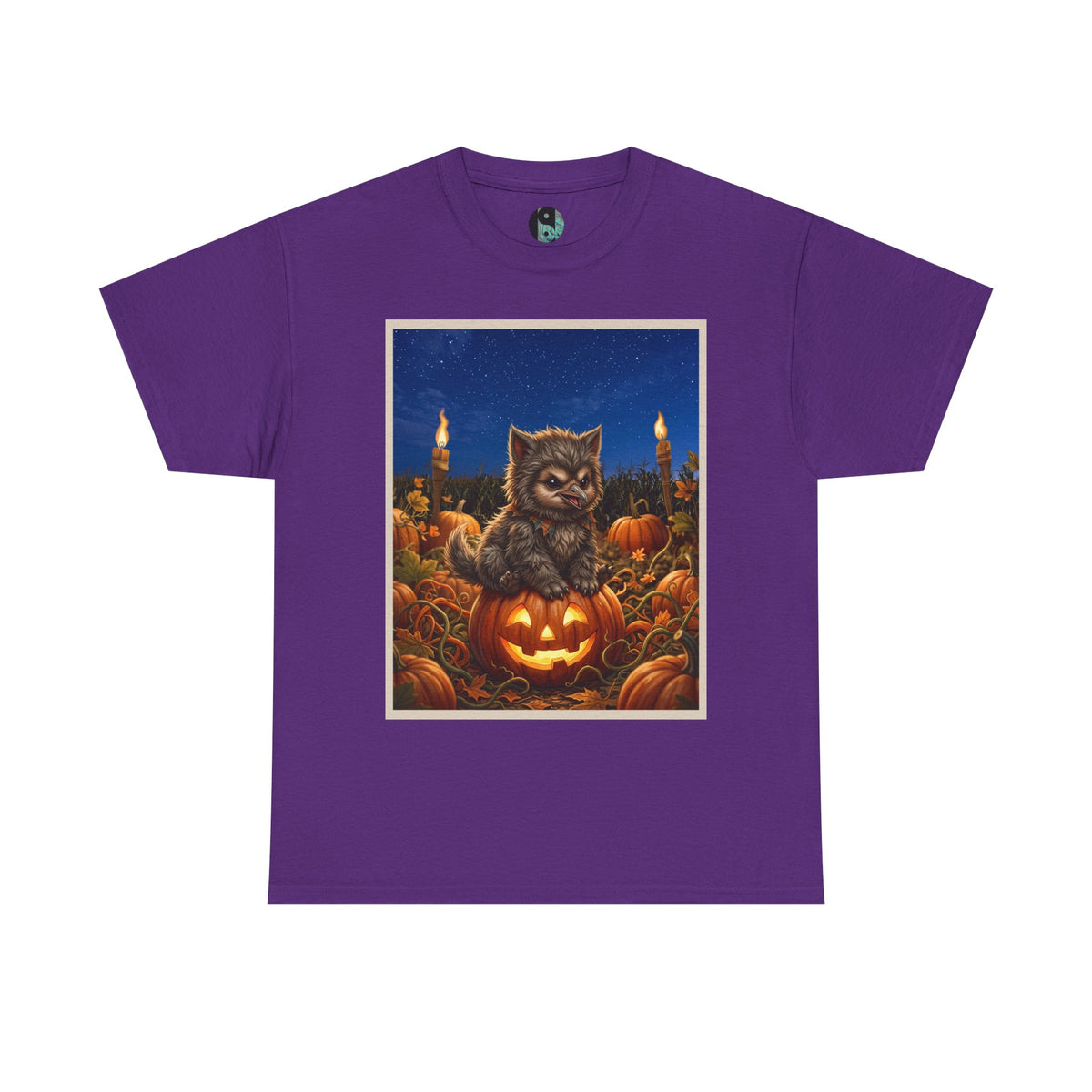 Halloween Crane As Werewolf Pumpkin T-Shirt