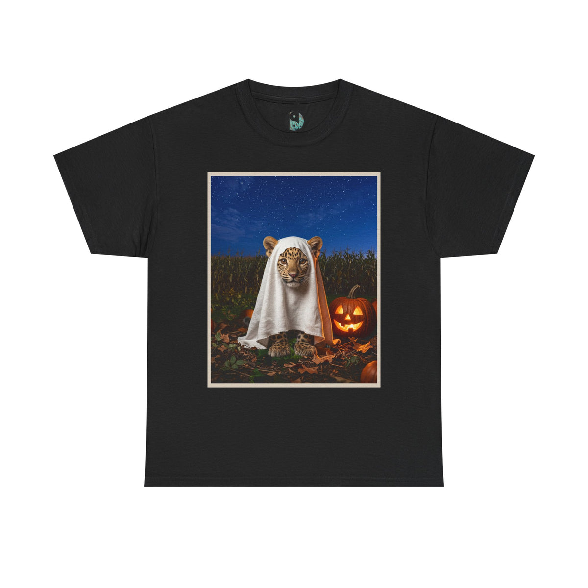 Halloween Leopard Ghost T-Shirt – Jack-O’-Lantern Night Tee
