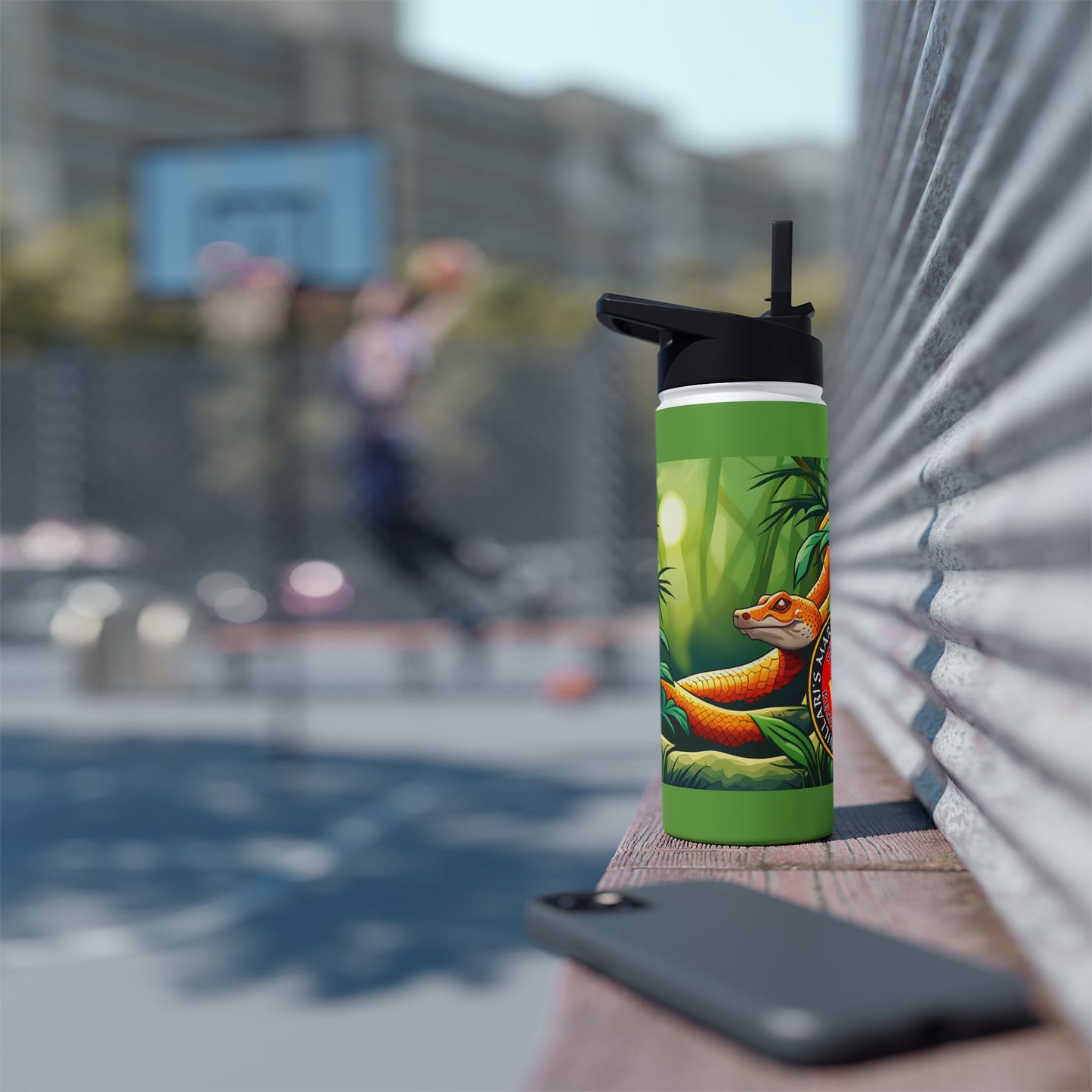 Snake Stainless Steel Water Bottle, Standard Lid