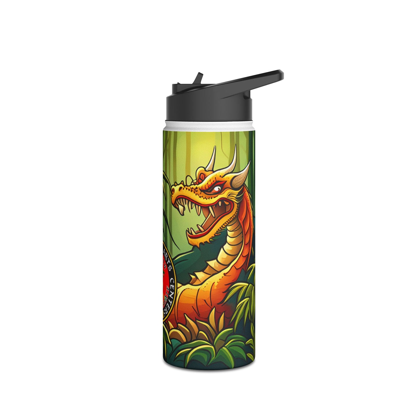 Dragon Stainless Steel Water Bottle, Standard Lid