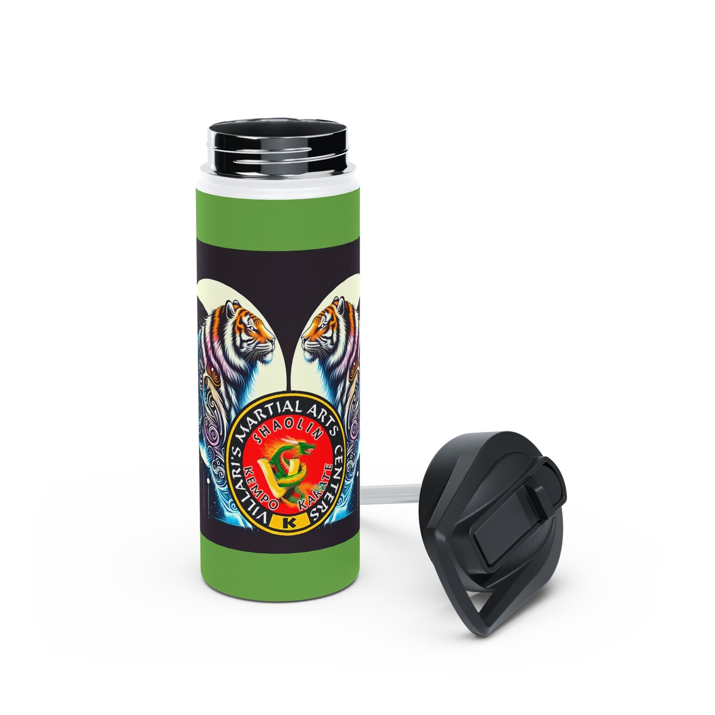 Celestial Tiger Stainless Steel Water Bottle, Standard Lid