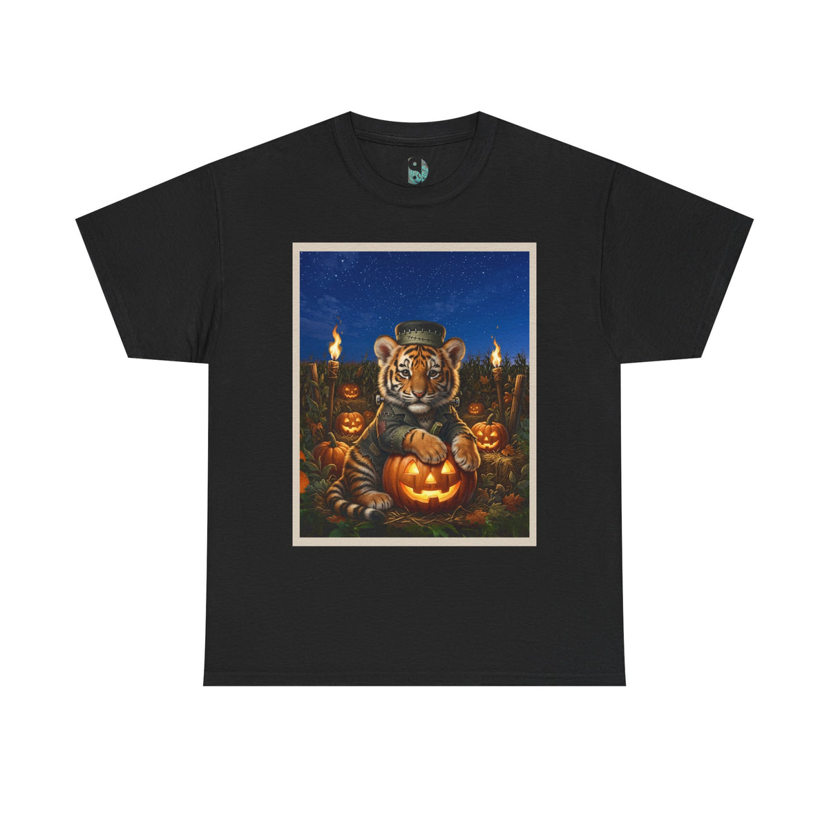 Halloween Tiger Pumpkin T-Shirt