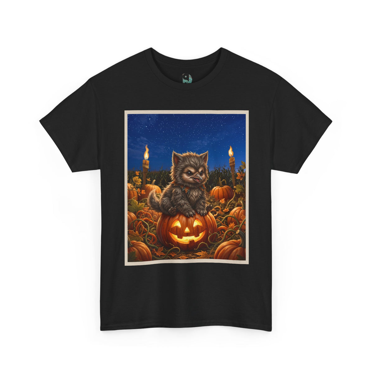 Halloween Crane As Werewolf Pumpkin T-Shirt